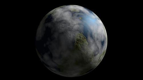 Cycles Telluric Planet Procedural Generator preview image